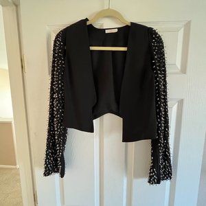 Black Studded Shrug